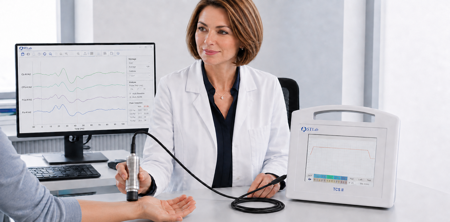 Utilisation d’un appareil de stimulation thermique QST.Lab